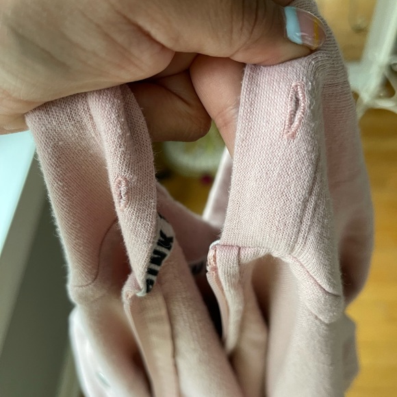 PINK Victoria Secret’s Pink Metal Snap Hoodie. - Picture 7 of 9